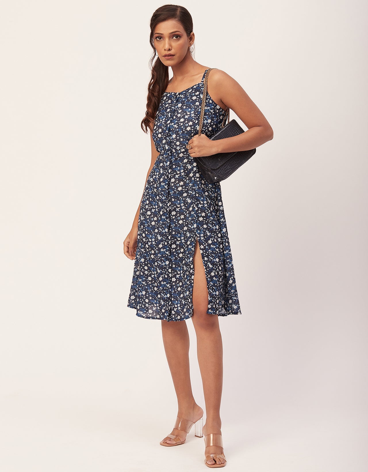 Buttoned Dress, Spaghetti Strap
