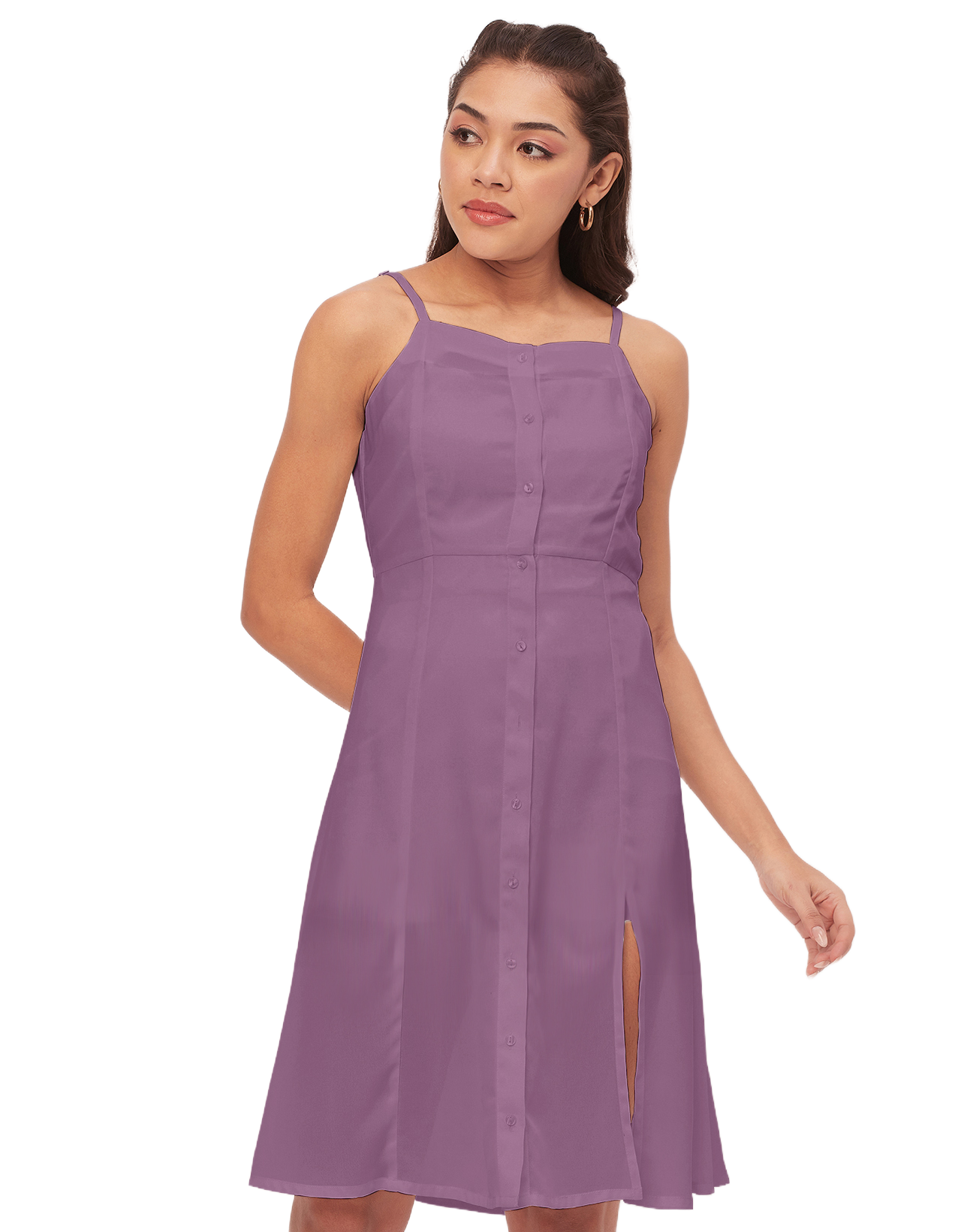 Buttoned Dress, Spaghetti Strap