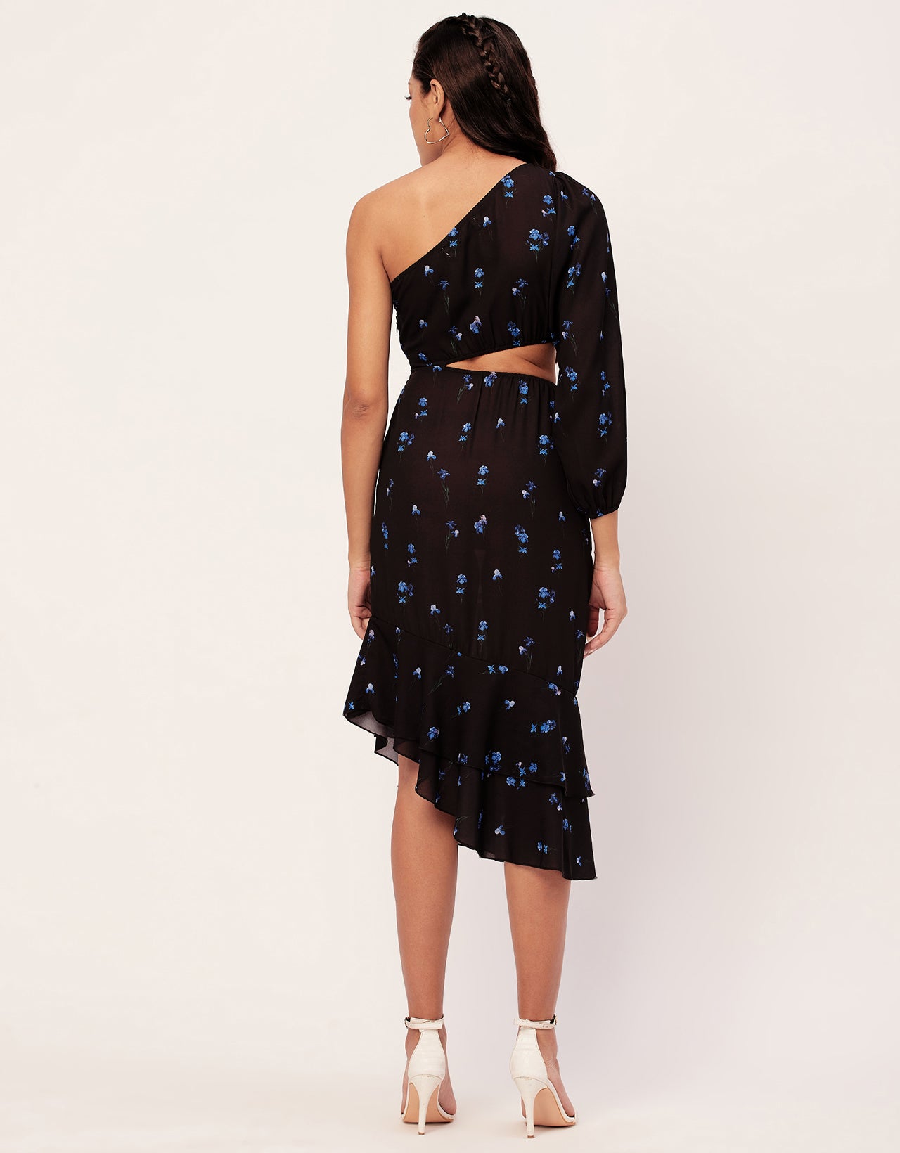 One Shoulder Ruffle Dress