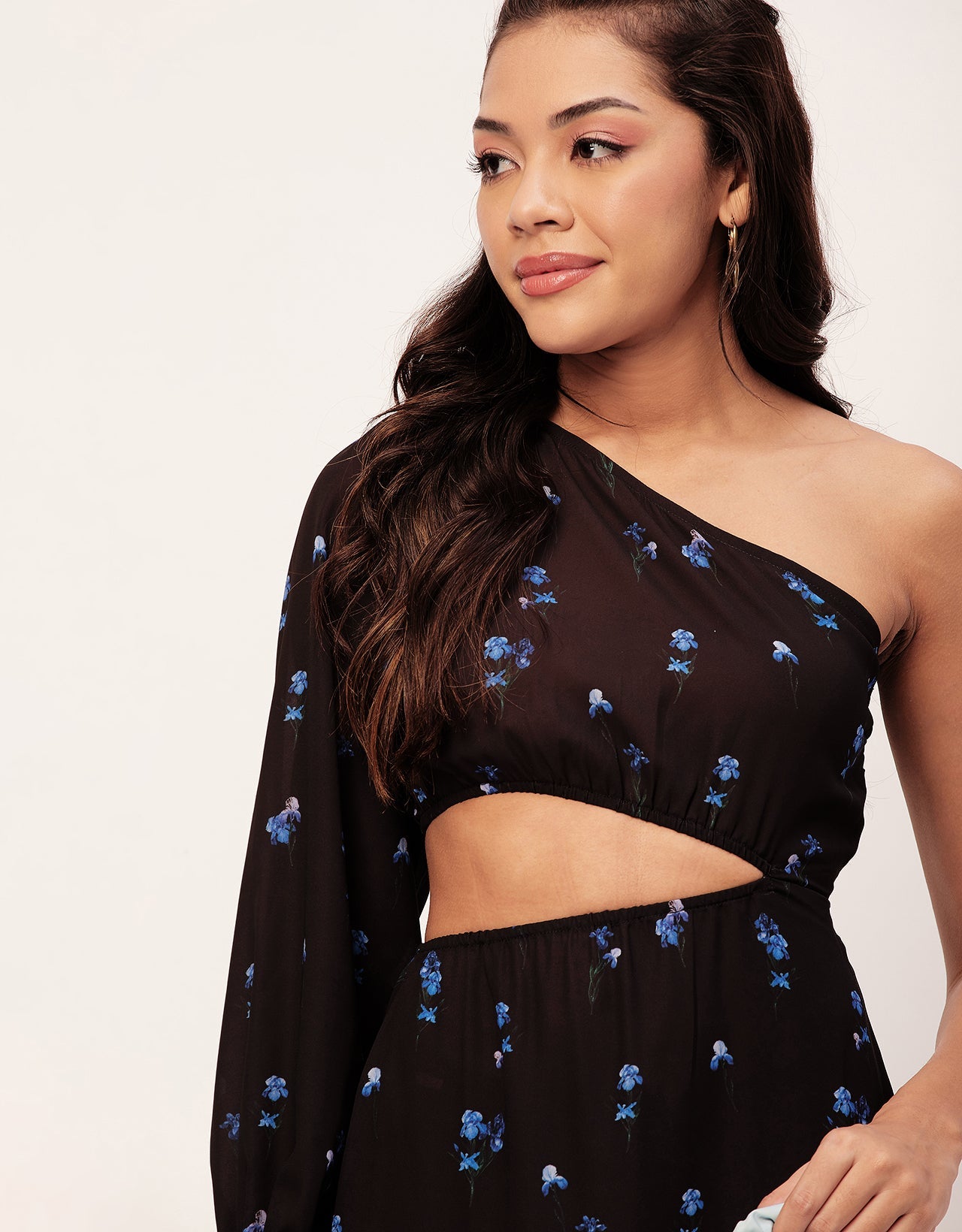 One Shoulder Ruffle Dress
