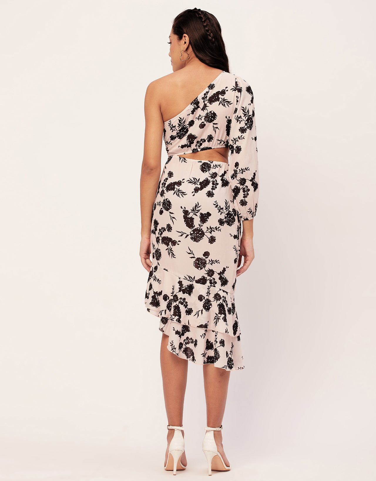 One Shoulder Ruffle Dress