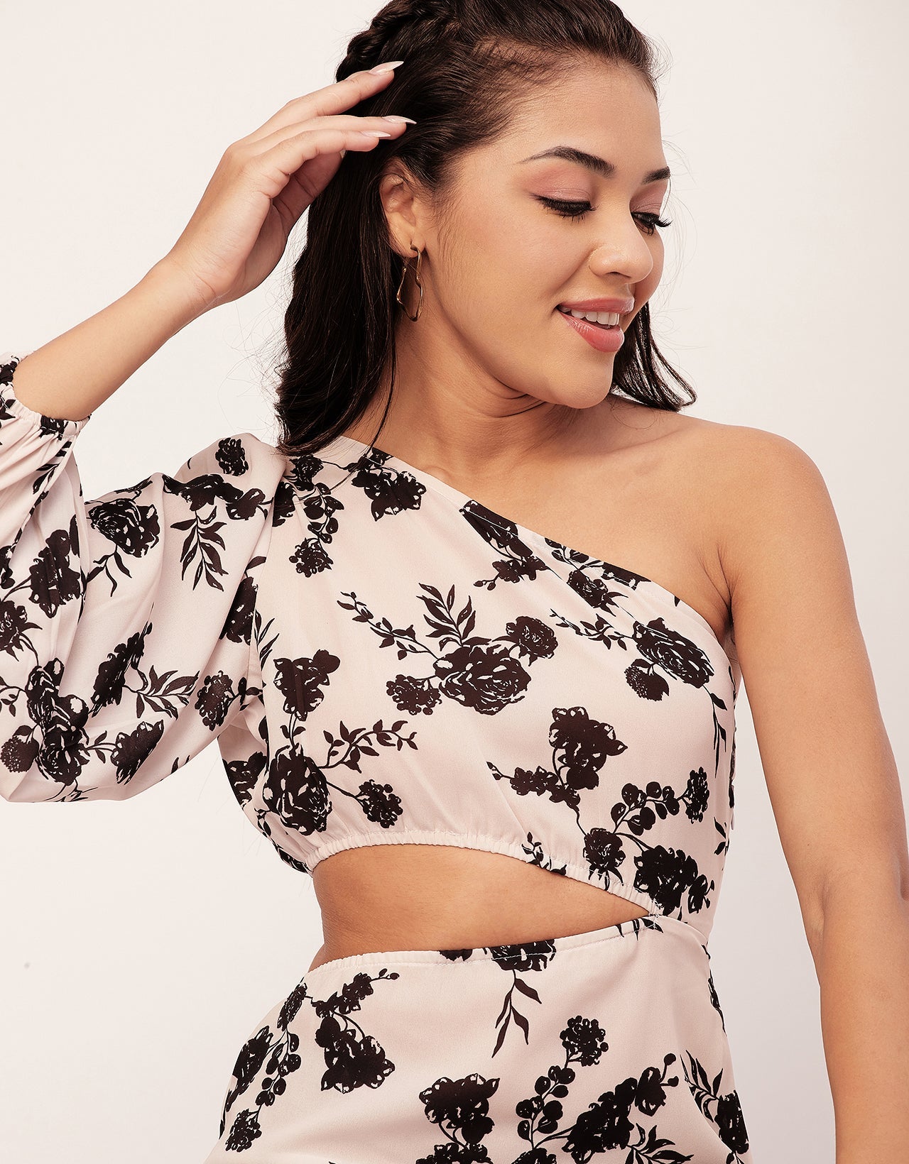 One Shoulder Ruffle Dress