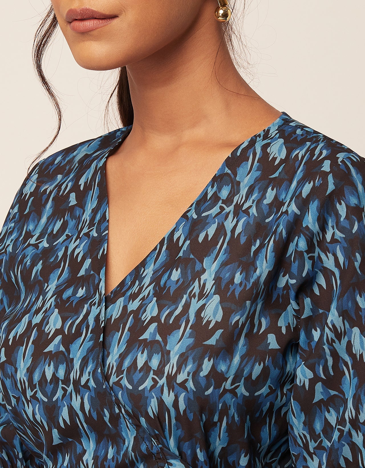 Casual Dresses, V-Neck Asymmetric