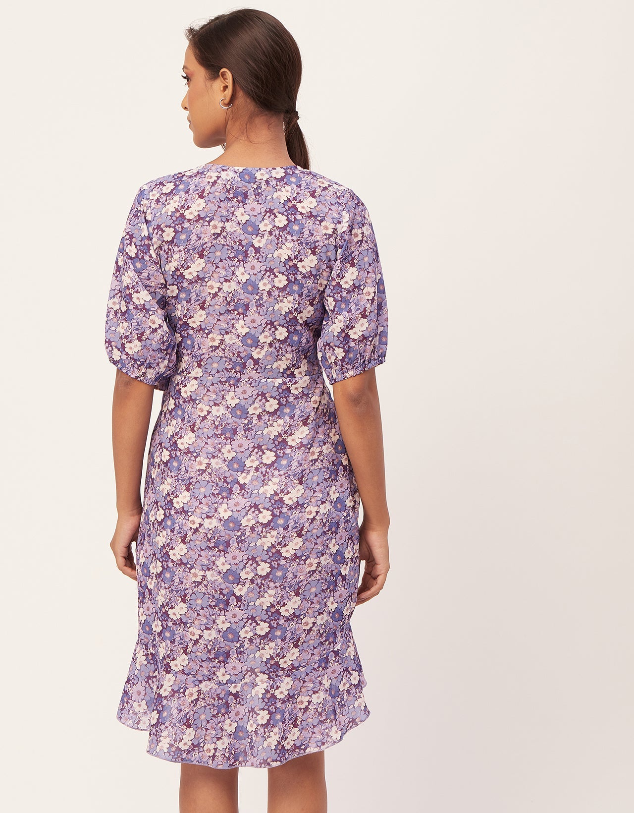 Casual Dresses, V-Neck Asymmetric