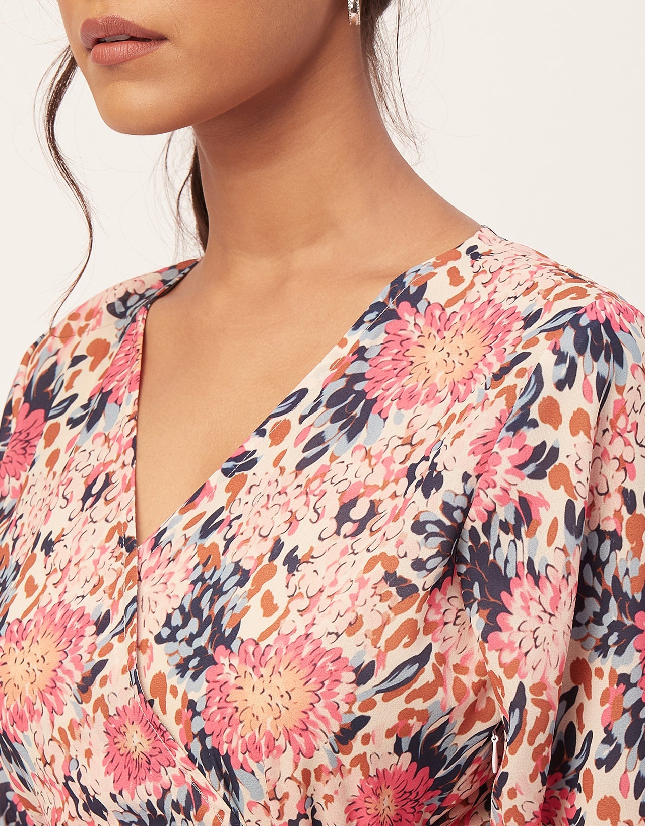 Casual Dresses, V-Neck Asymmetric