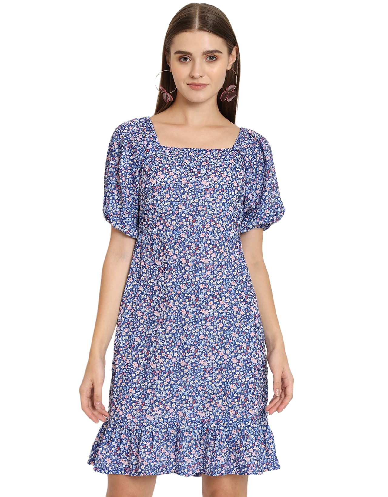 Square Neck Sheath Dress