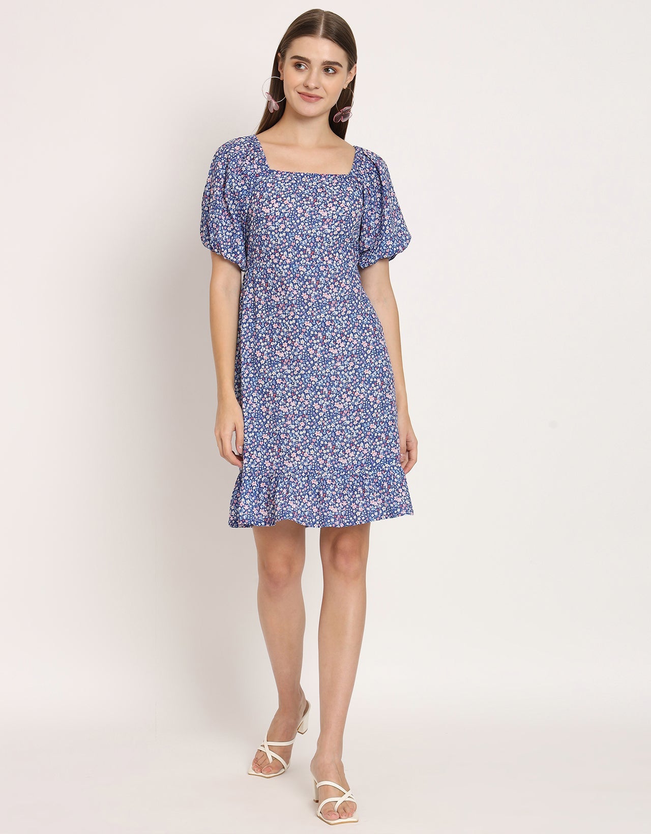 Square Neck Sheath Dress