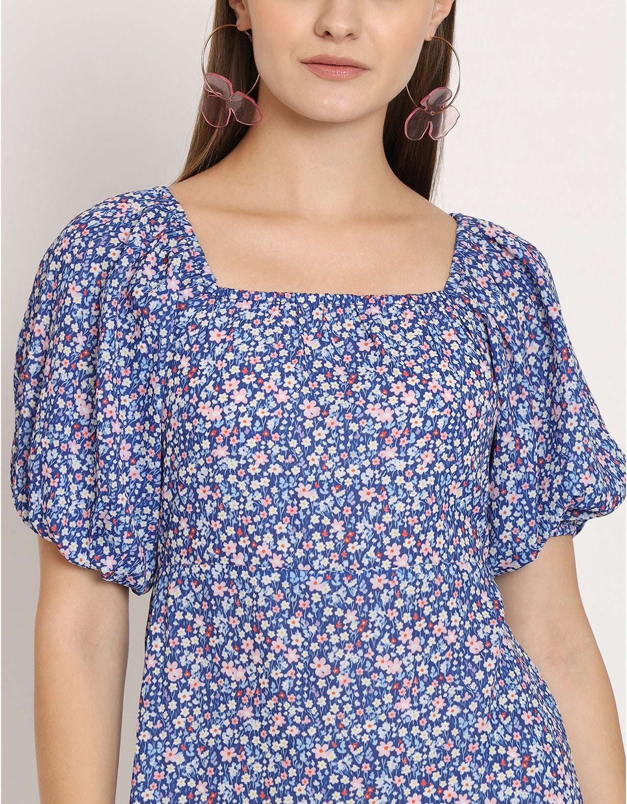 Square Neck Sheath Dress