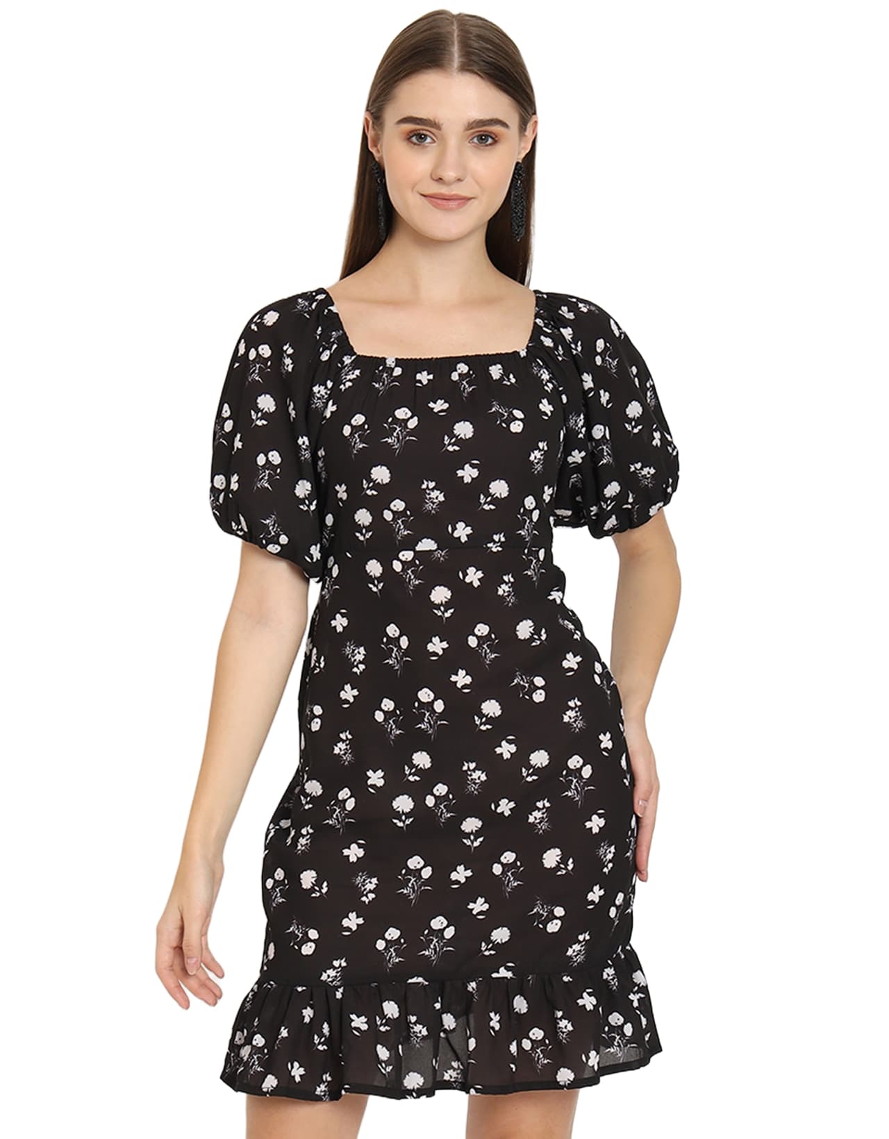 Square Neck Sheath Dress