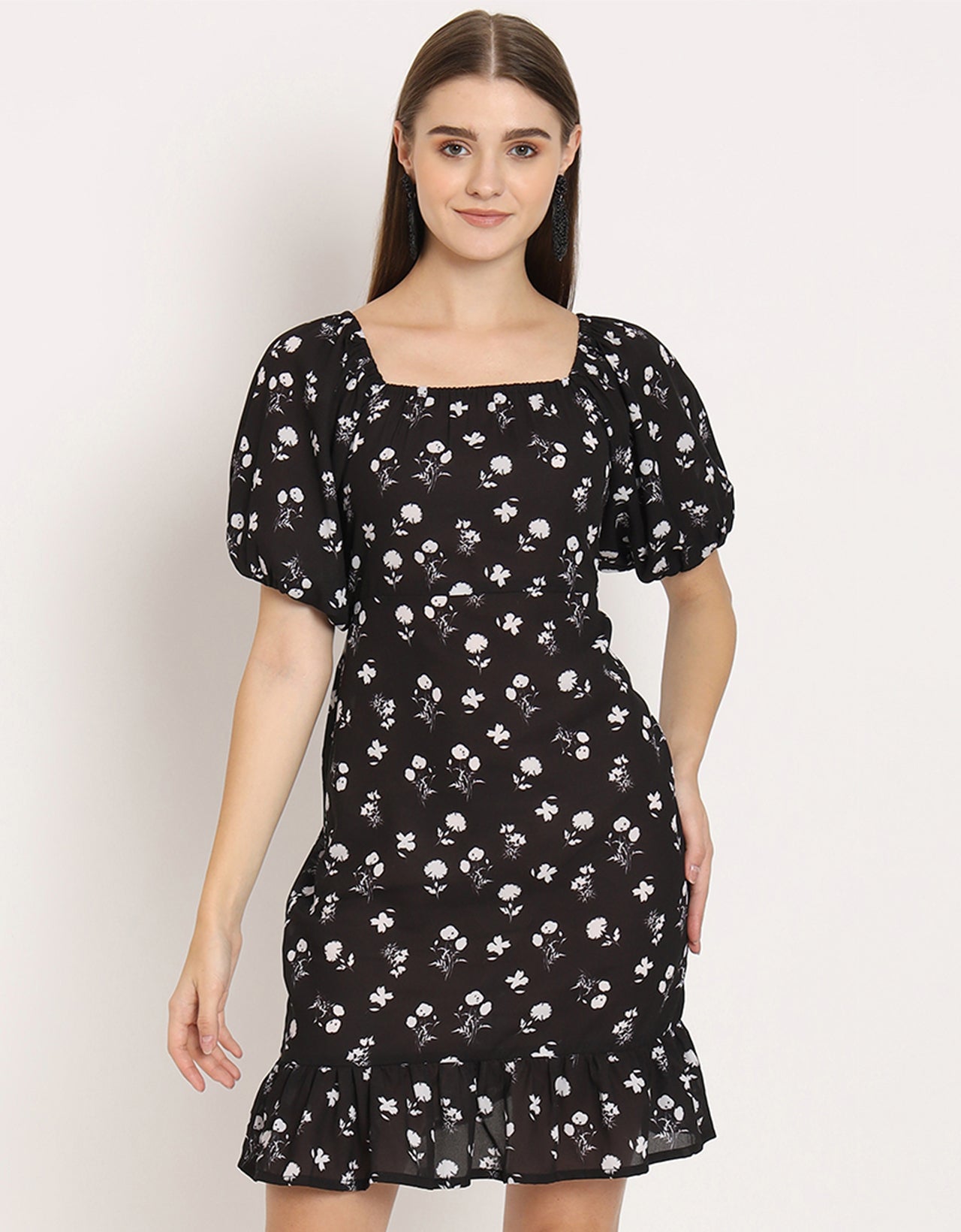 Square Neck Sheath Dress