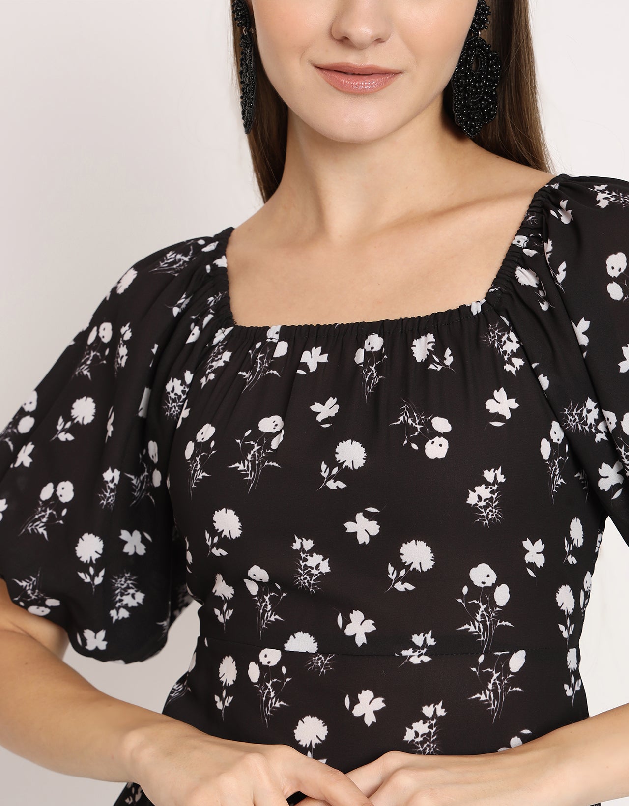 Square Neck Sheath Dress
