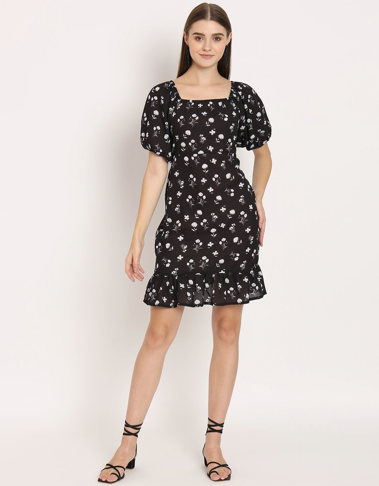 Square Neck Sheath Dress