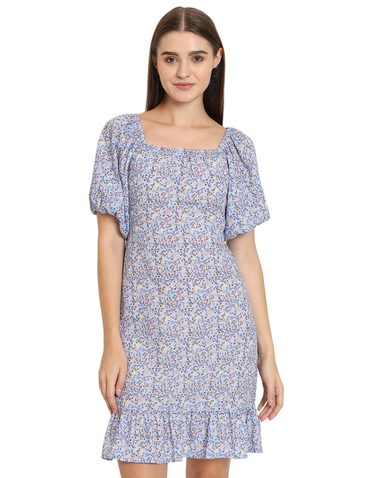 Square Neck Sheath Dress
