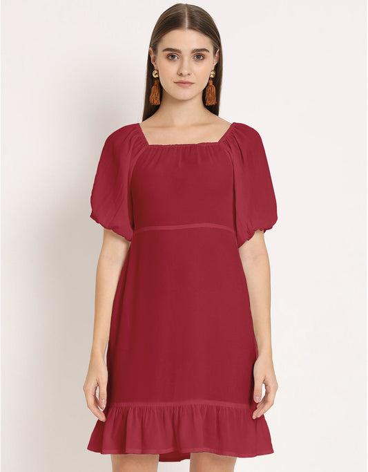 Square Neck Sheath Dress