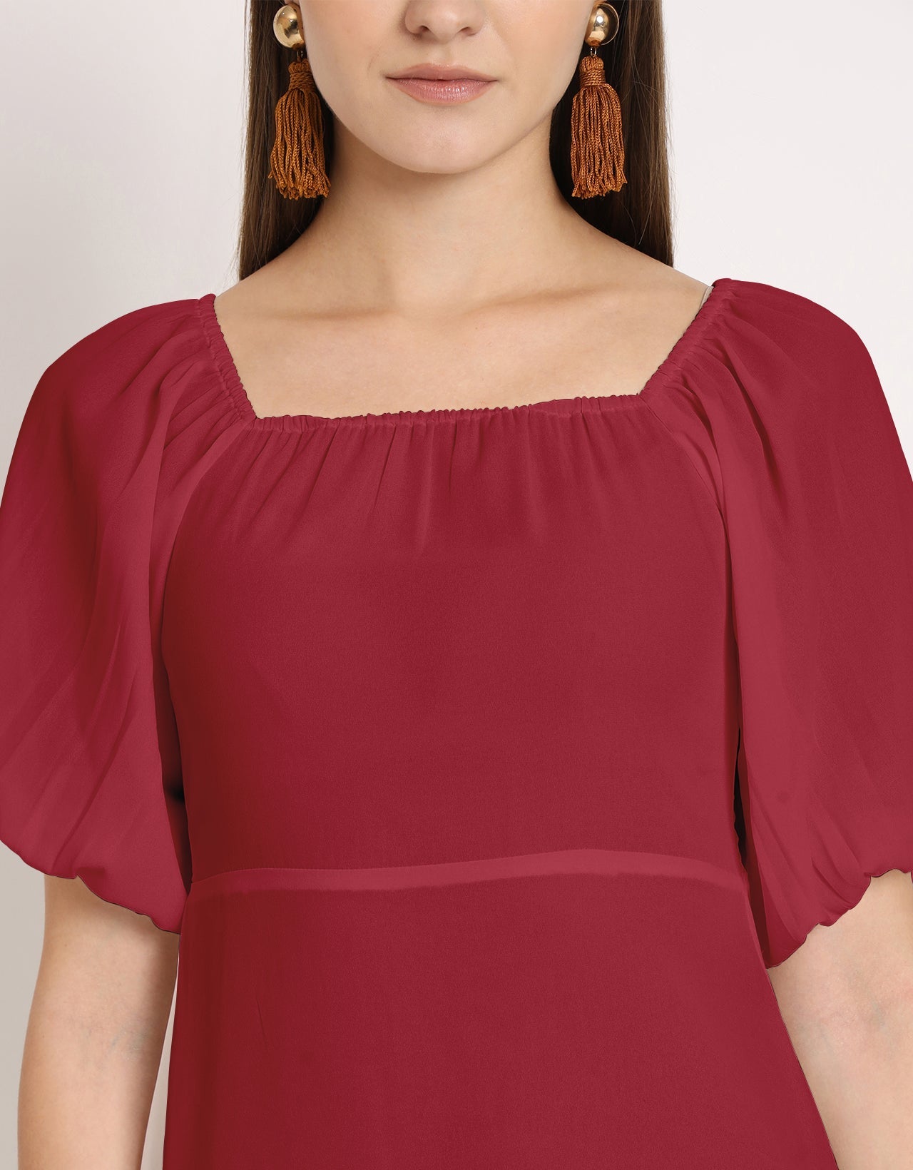 Square Neck Sheath Dress