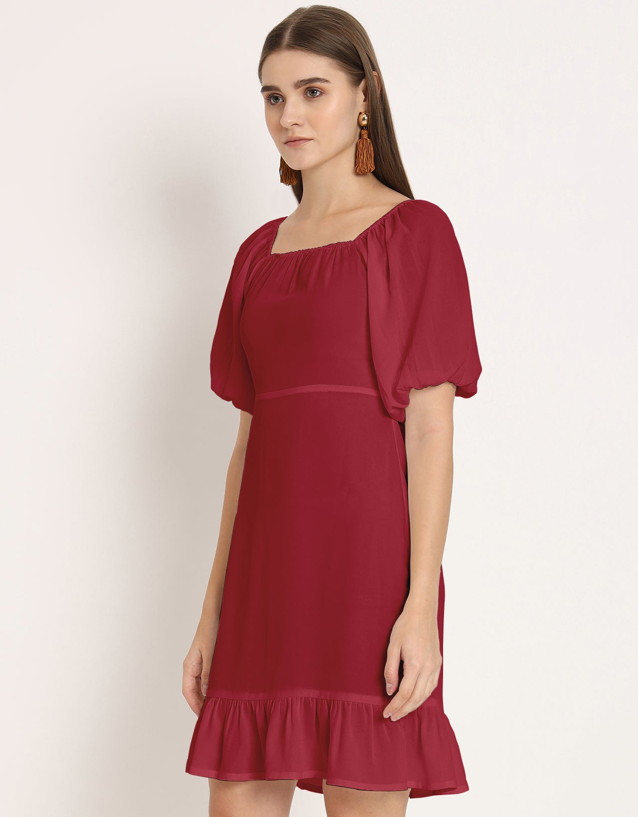 Square Neck Sheath Dress
