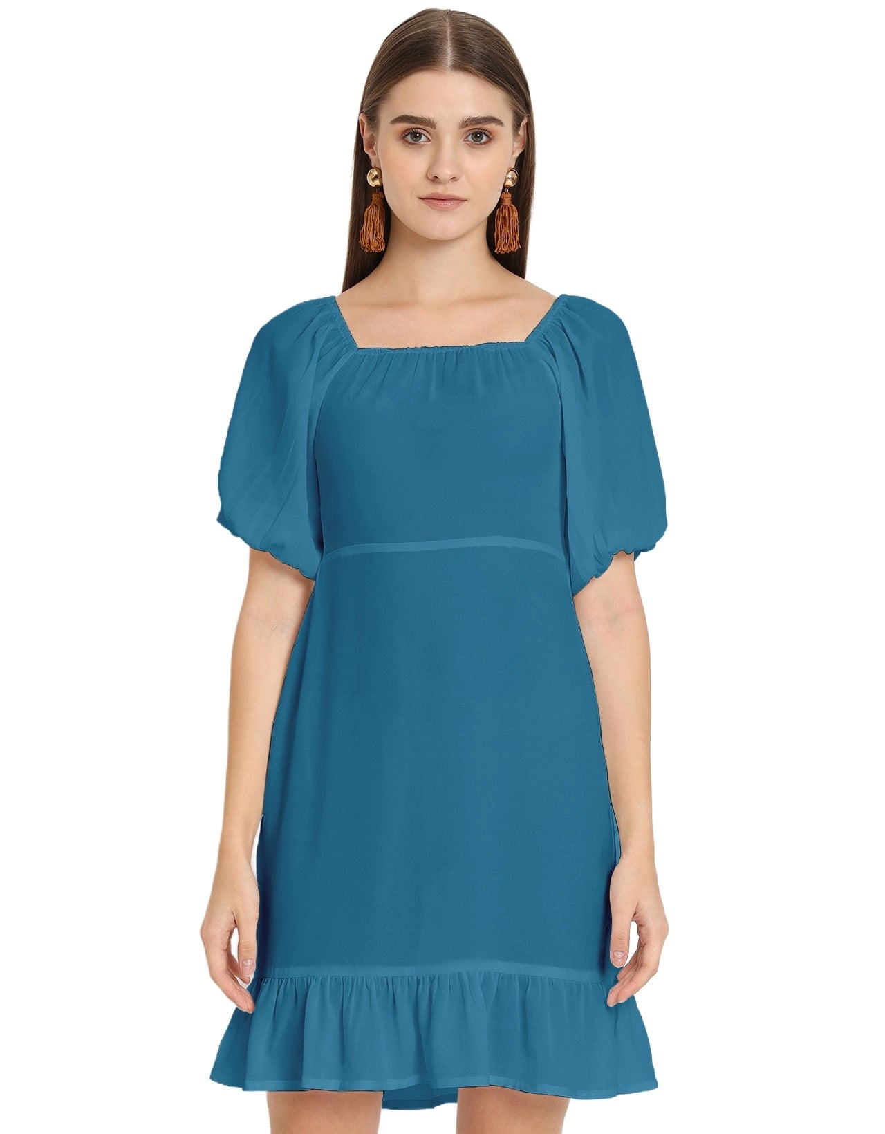 Square Neck Sheath Dress