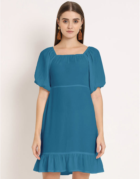 Square Neck Sheath Dress
