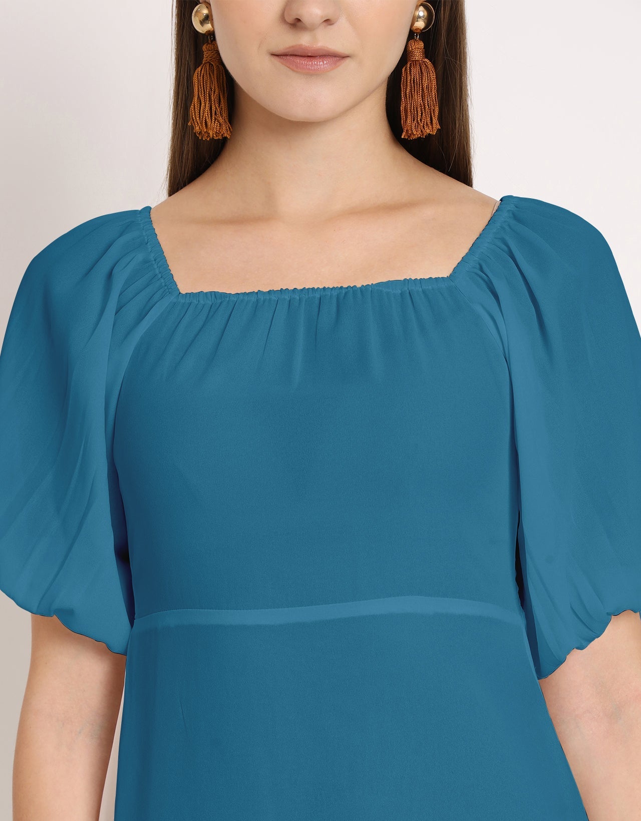 Square Neck Sheath Dress