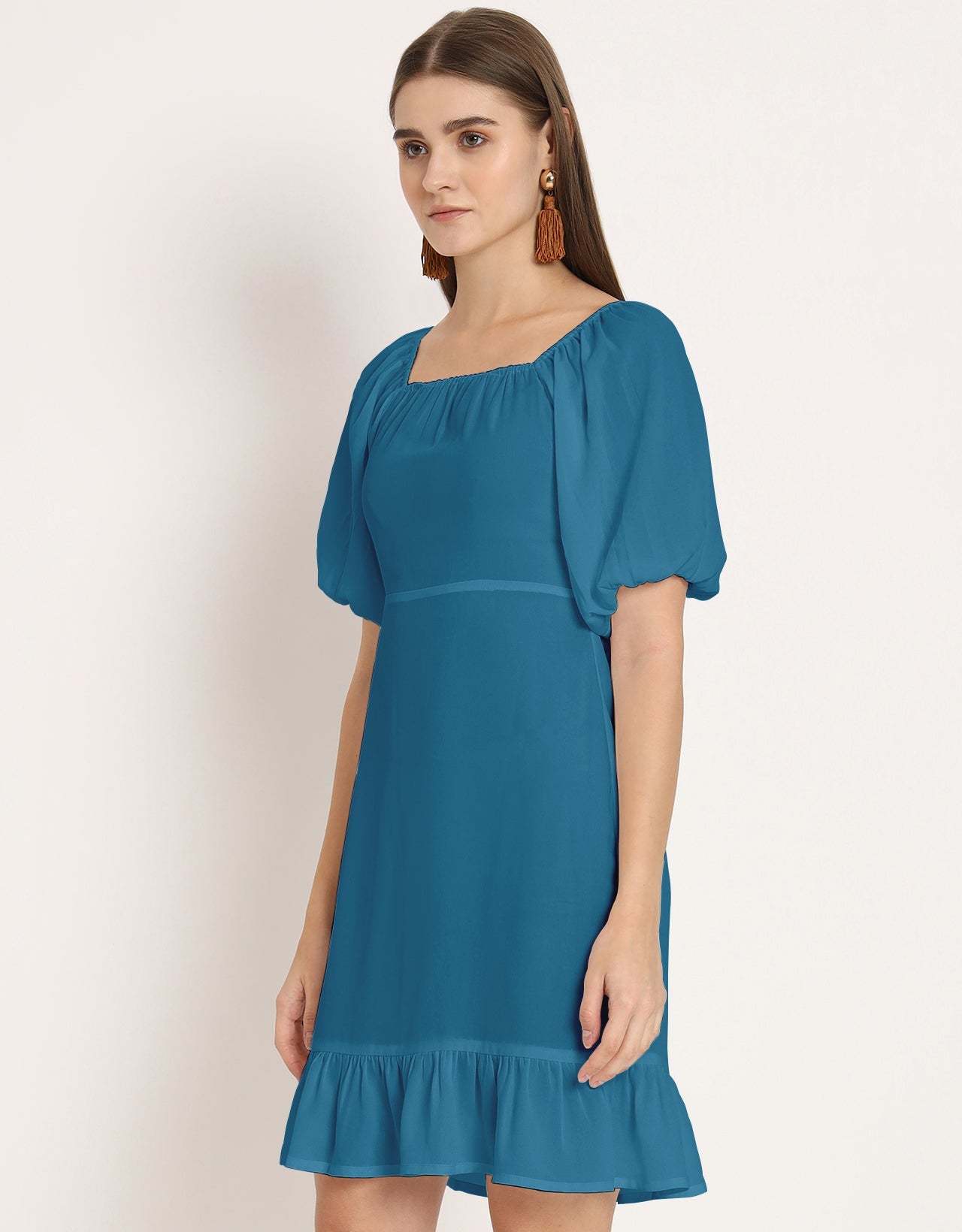 Square Neck Sheath Dress
