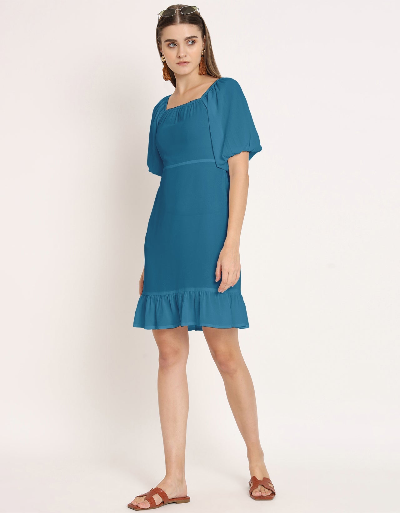 Square Neck Sheath Dress