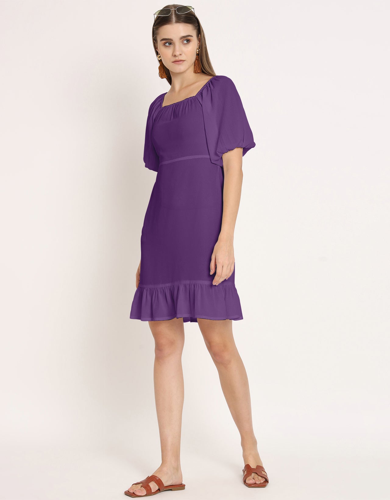 Square Neck Sheath Dress