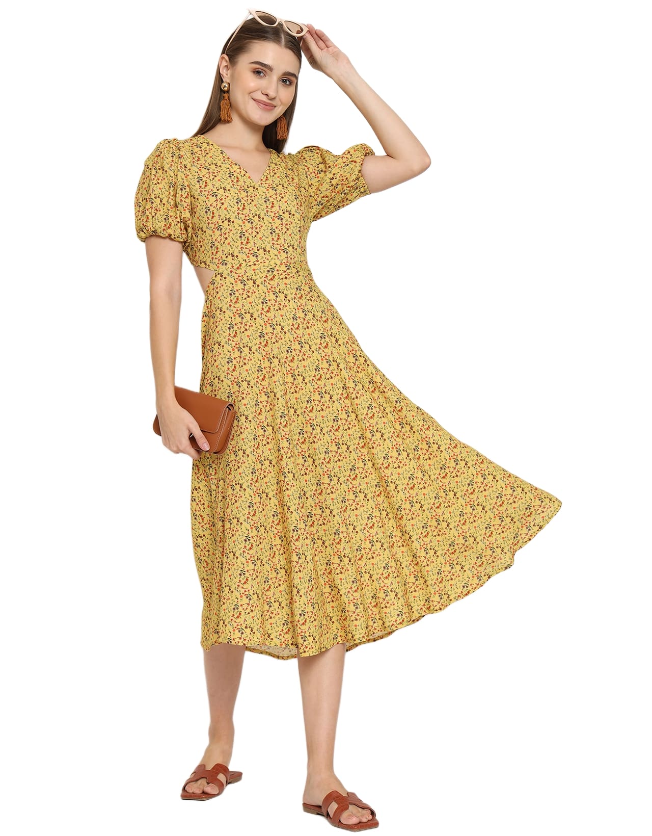 A-Line Viscose Dress, Styled