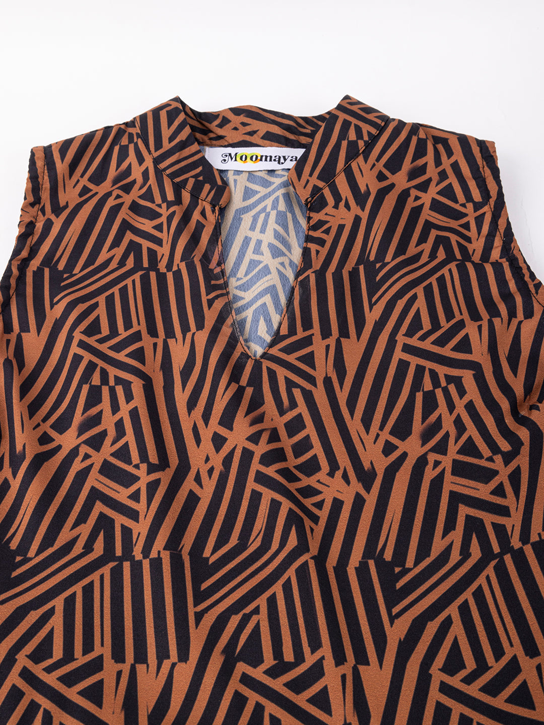 V Neck Printed Dress, Knee