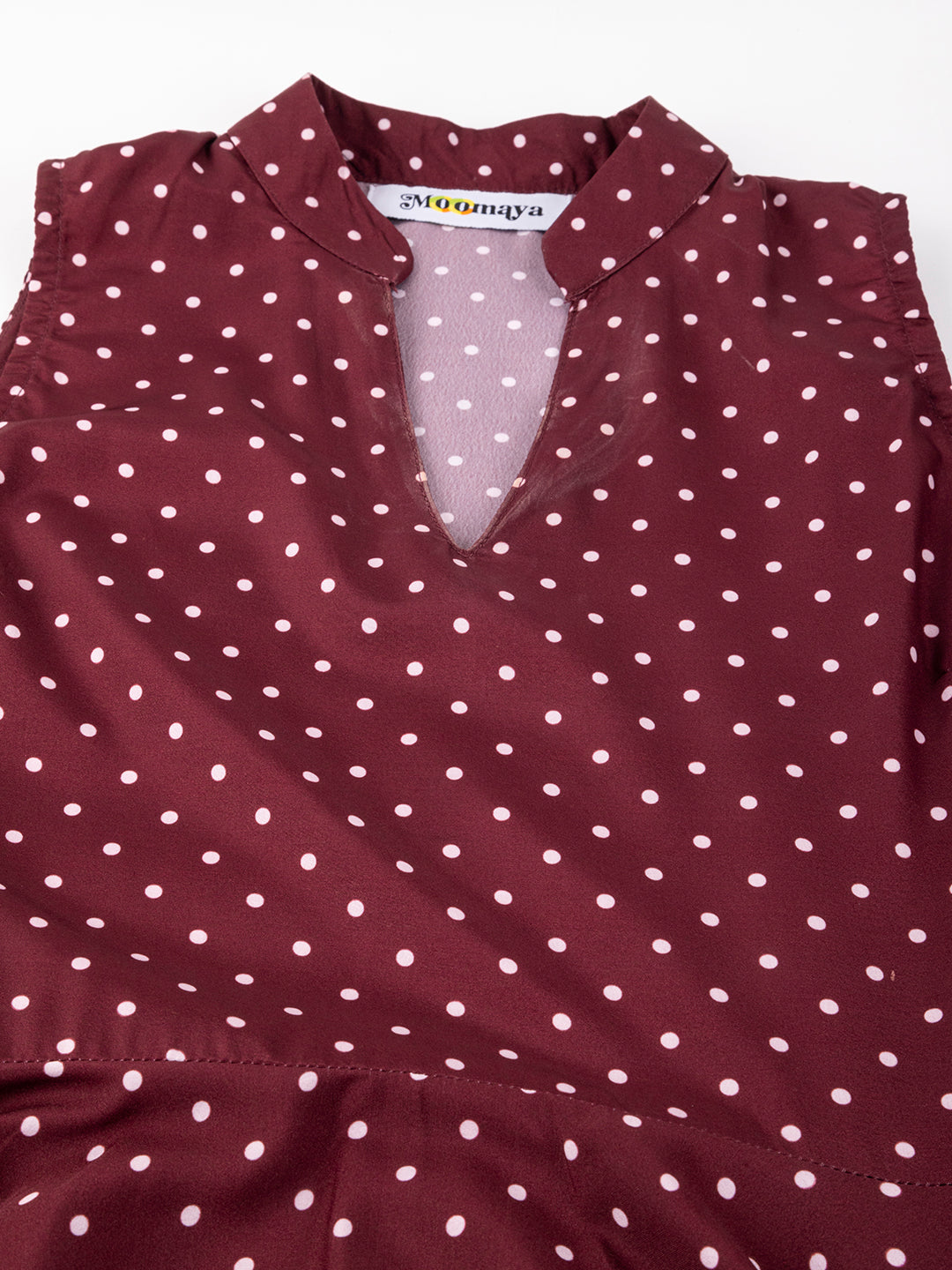 V Neck Printed Dress, Knee