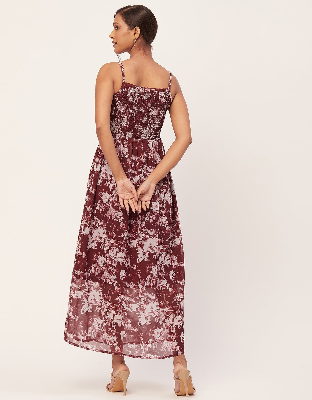 Smocked Maxi Dress, Strap