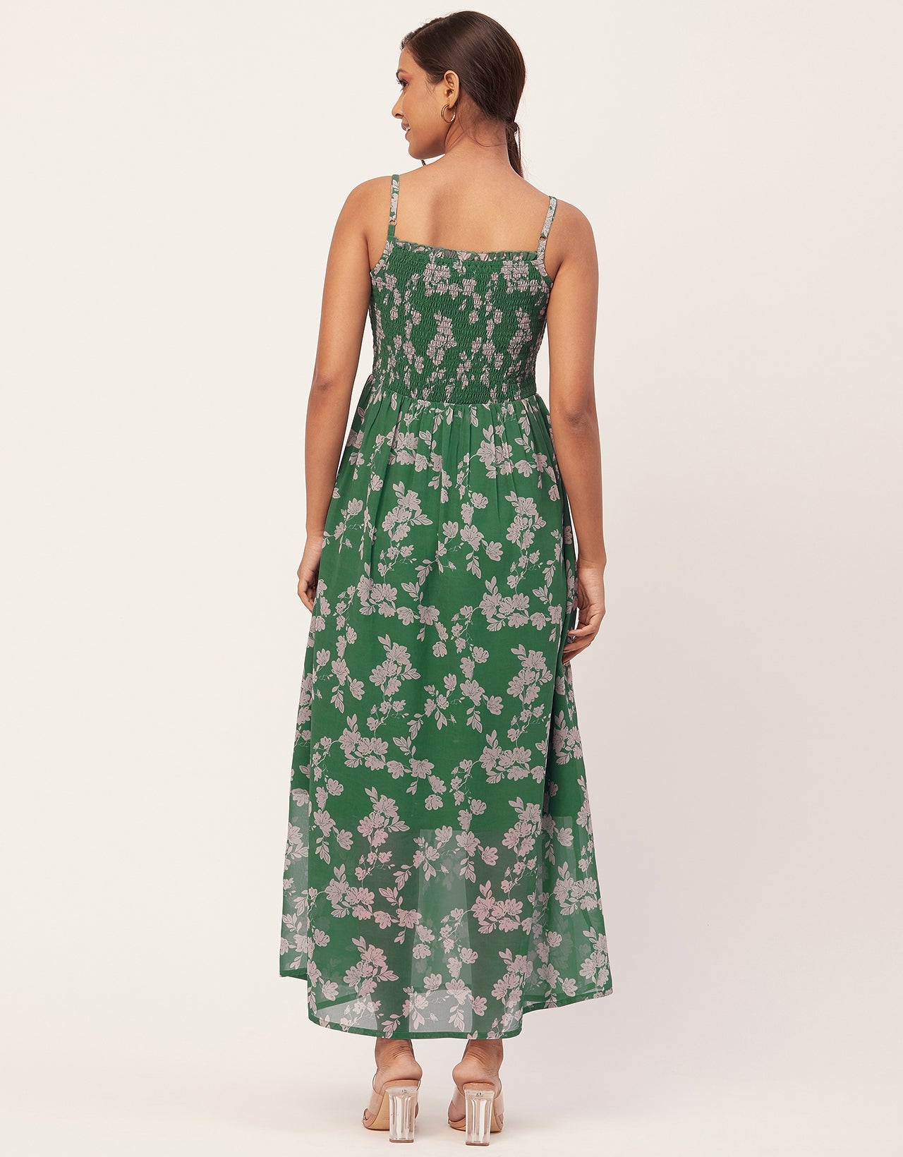 Smocked Maxi Dress, Strap