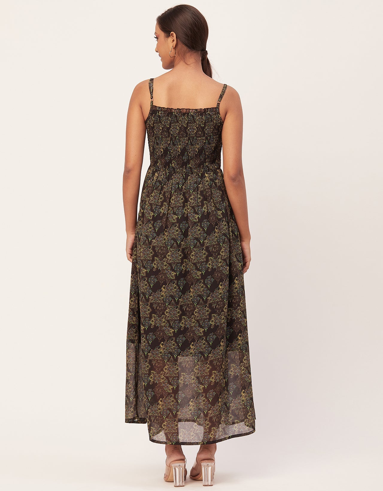 Smocked Maxi Dress, Strap
