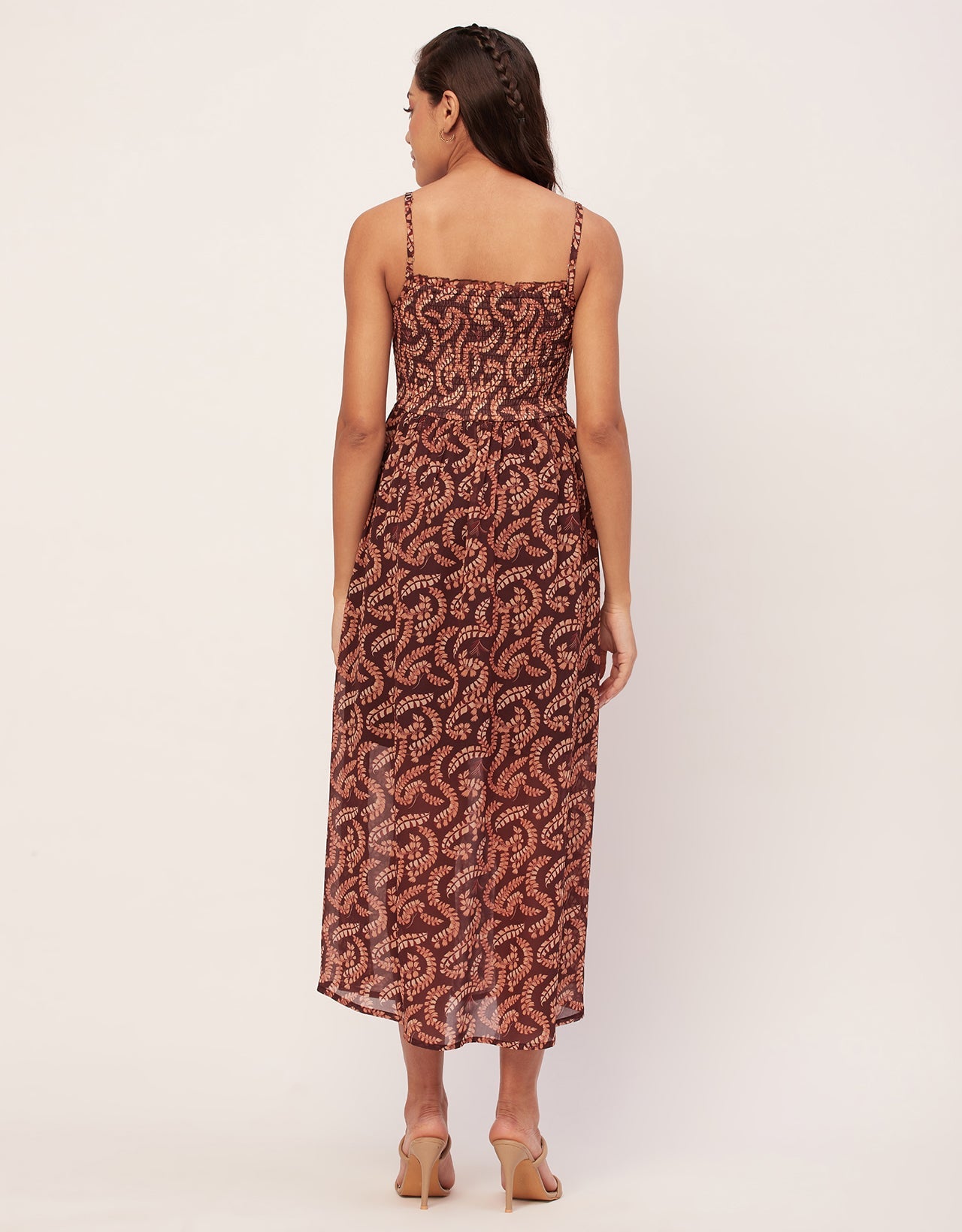 Smocked Maxi Dress, Strap