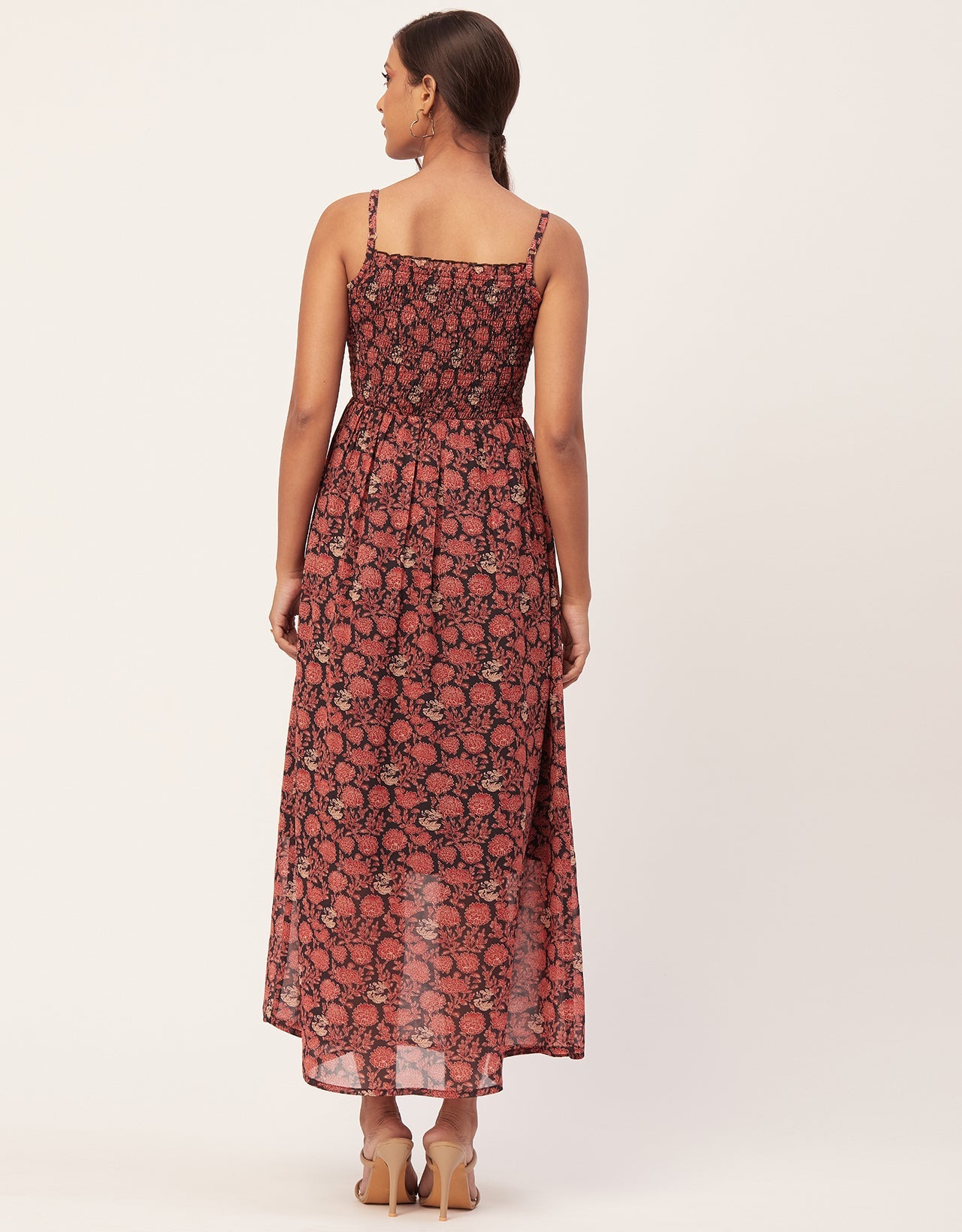 Smocked Maxi Dress, Strap