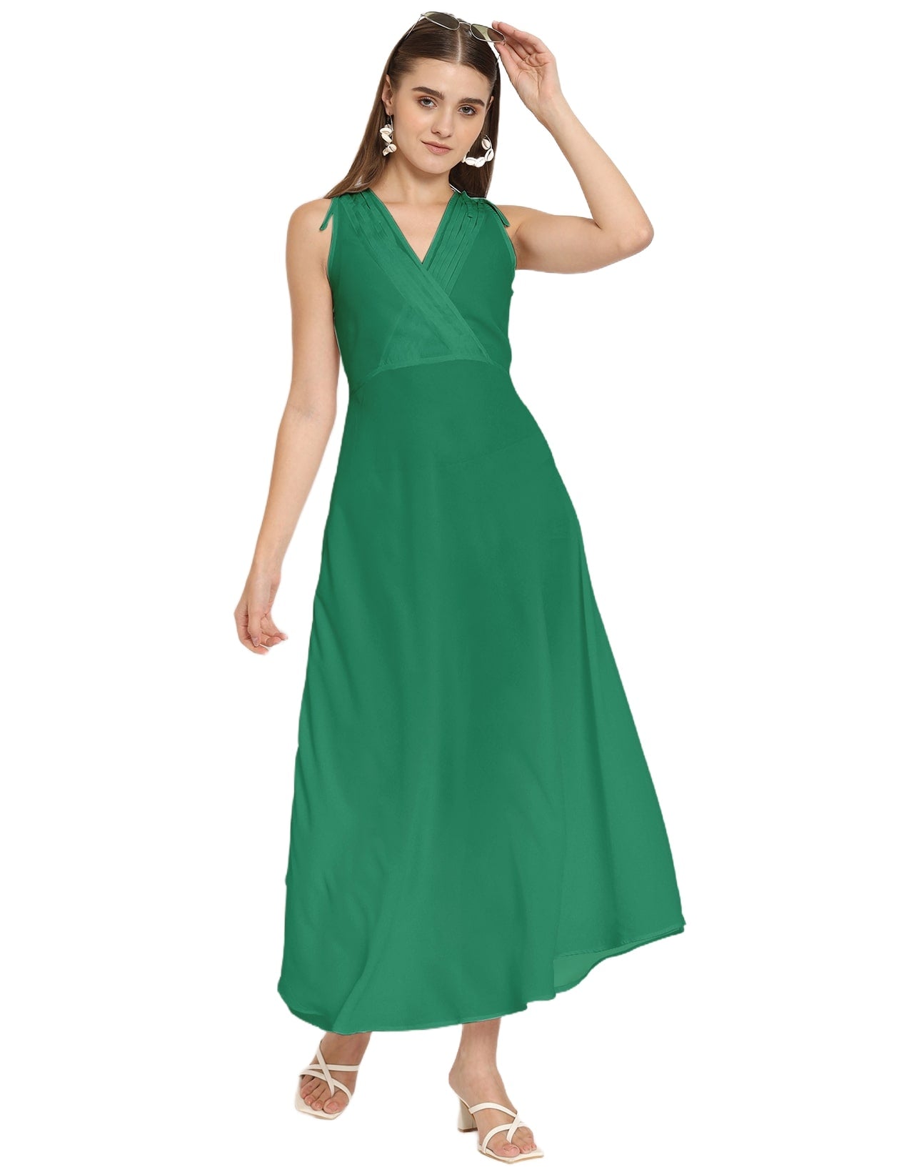 Wrap Style Maxi Dress