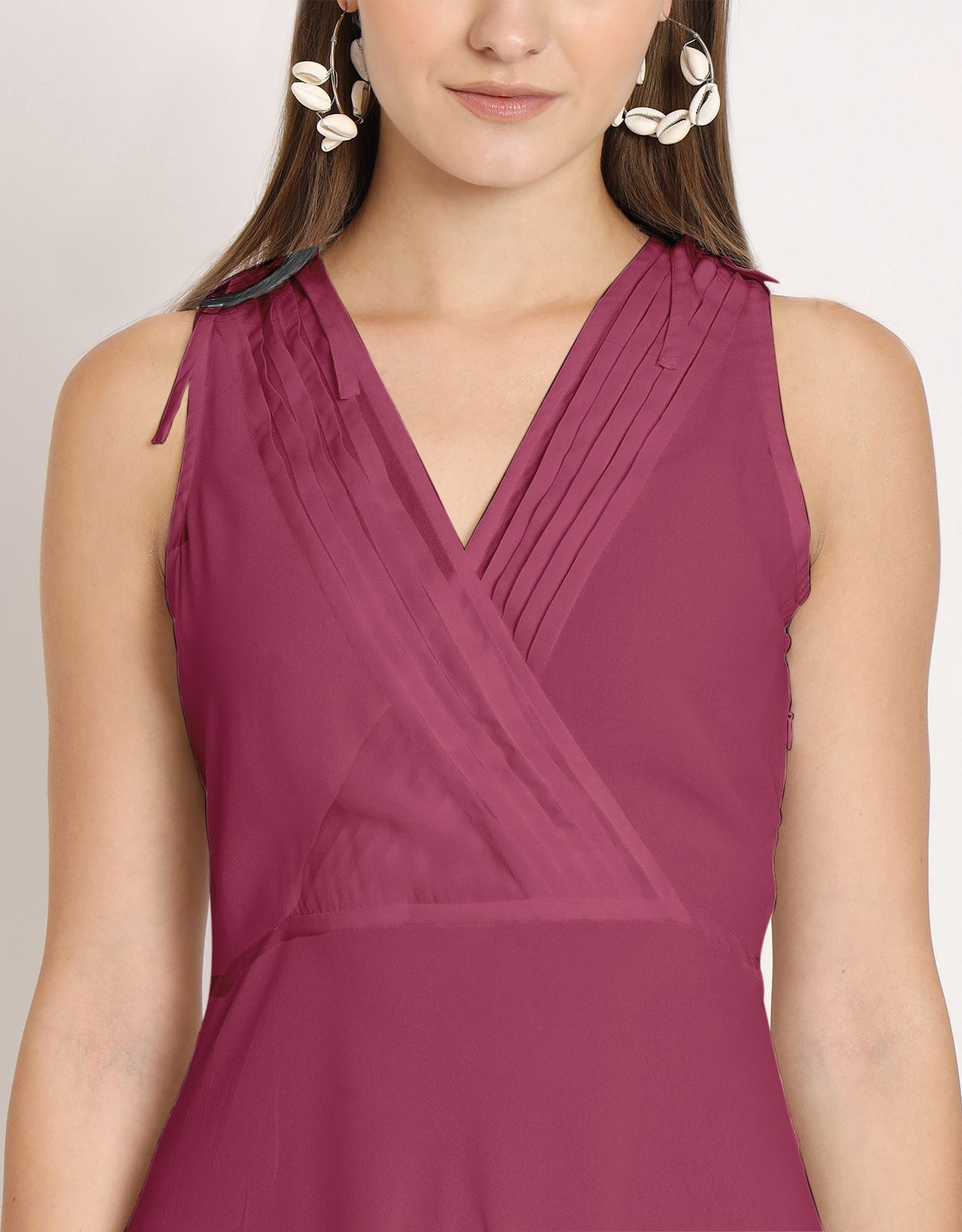 Wrap Style Maxi Dress