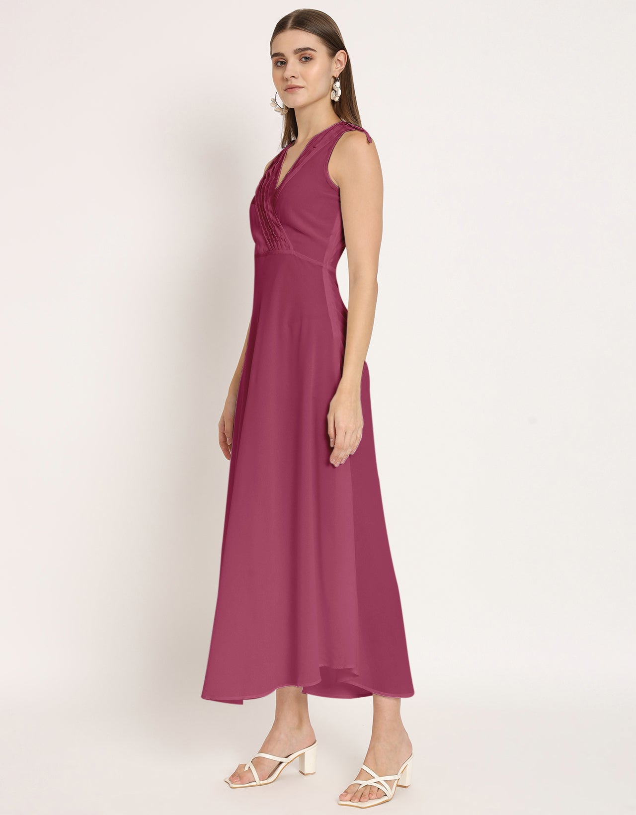 Wrap Style Maxi Dress