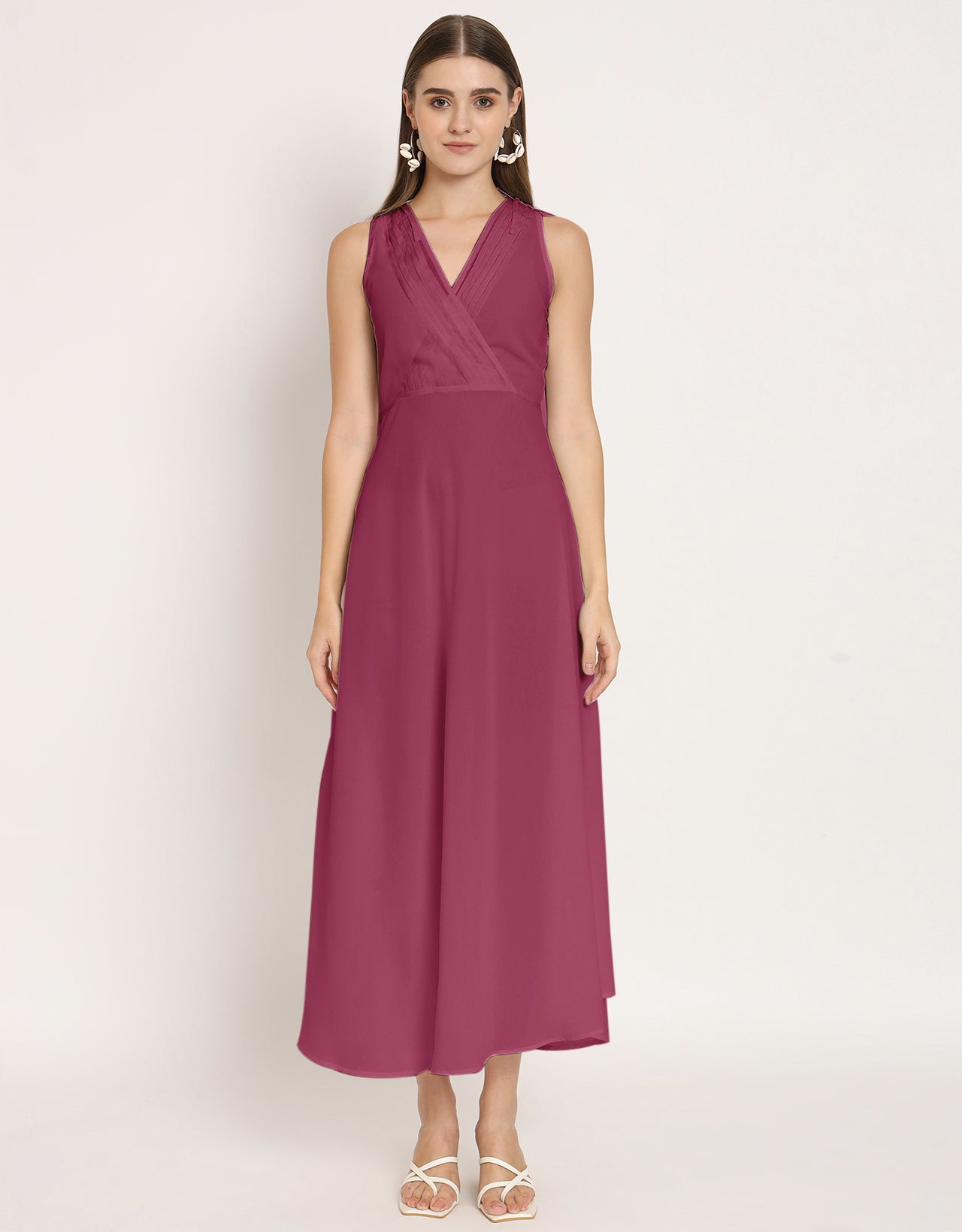 Wrap Style Maxi Dress
