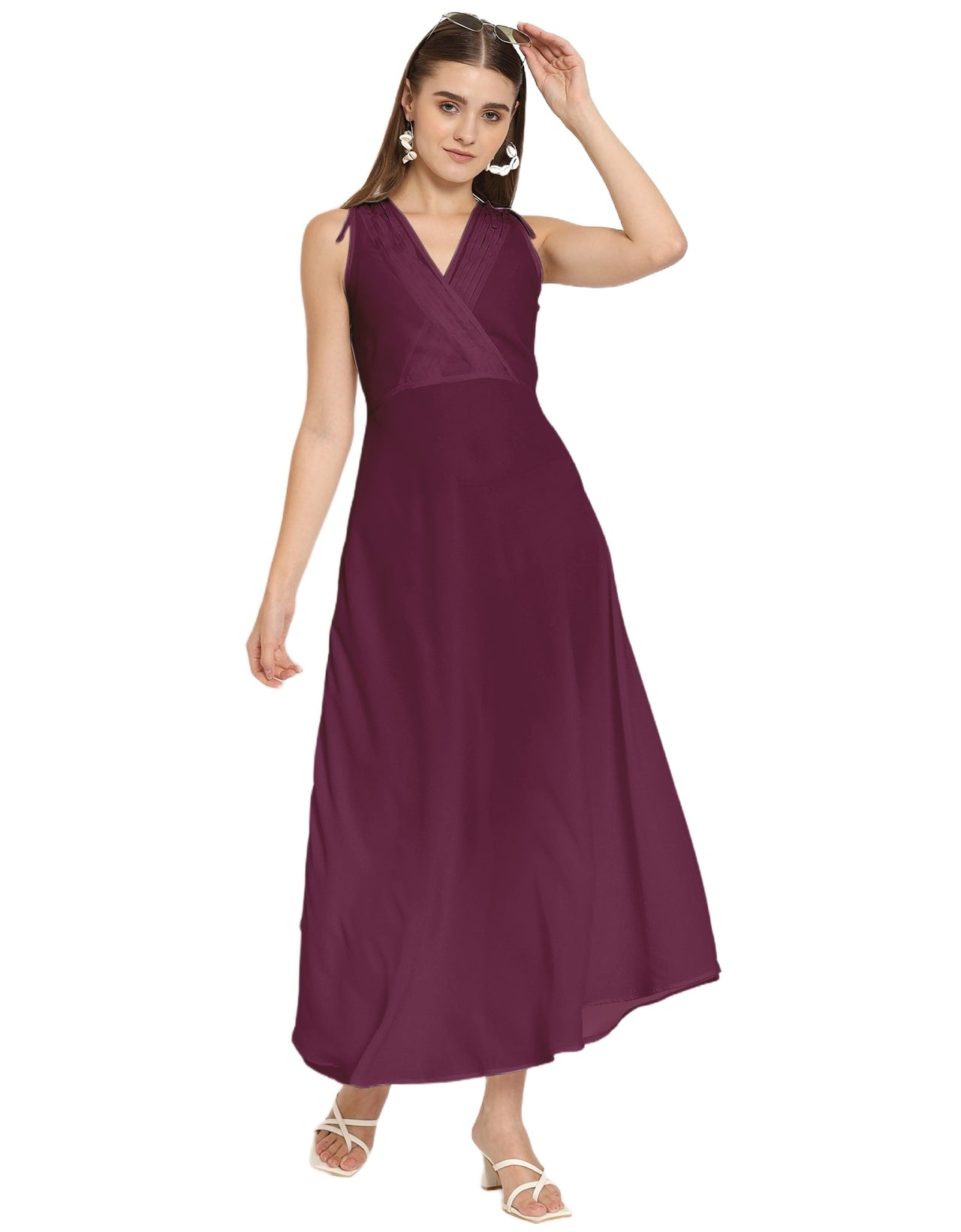 Wrap Style Maxi Dress