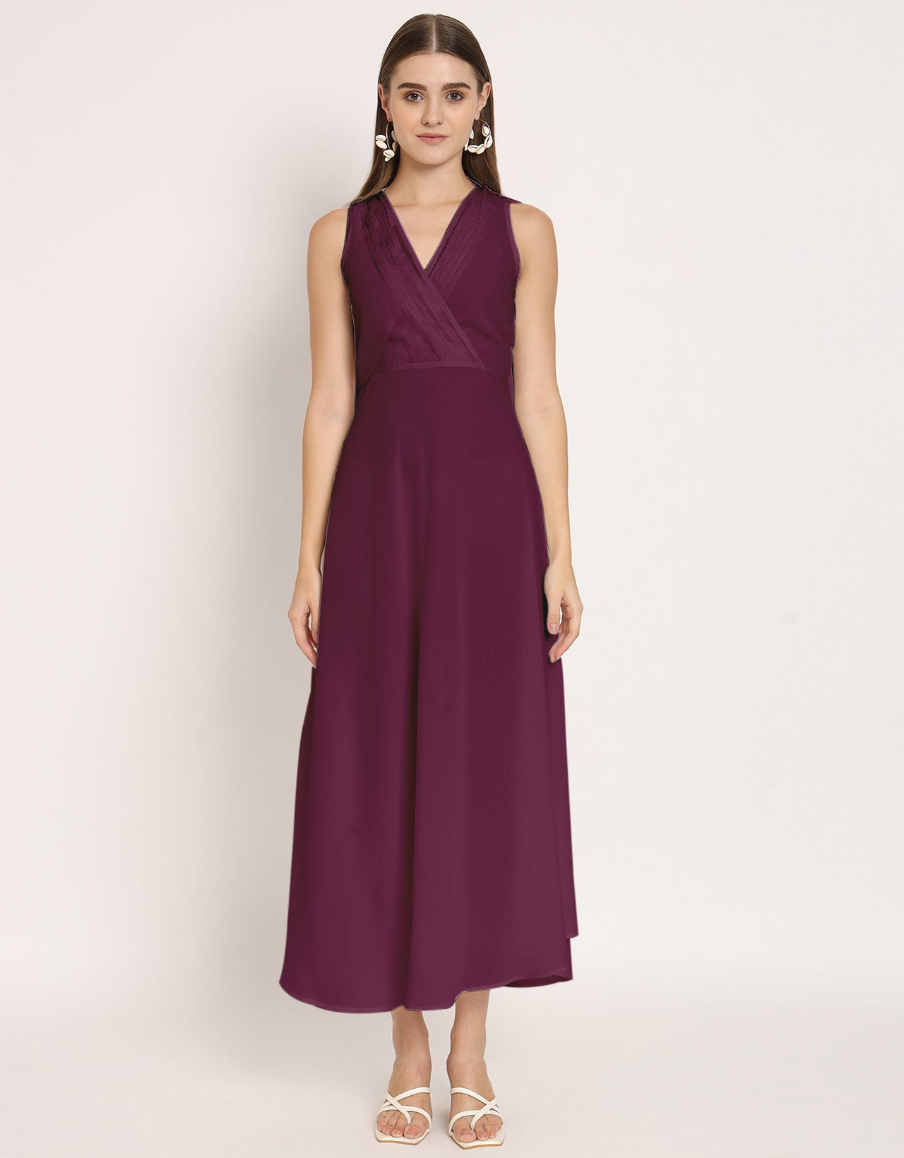 Wrap Style Maxi Dress