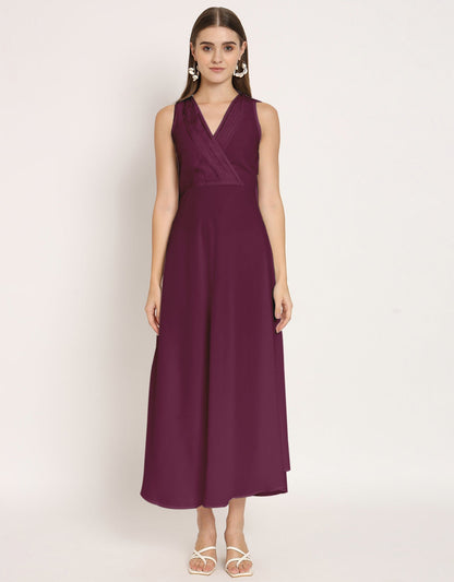 Wrap Style Maxi Dress