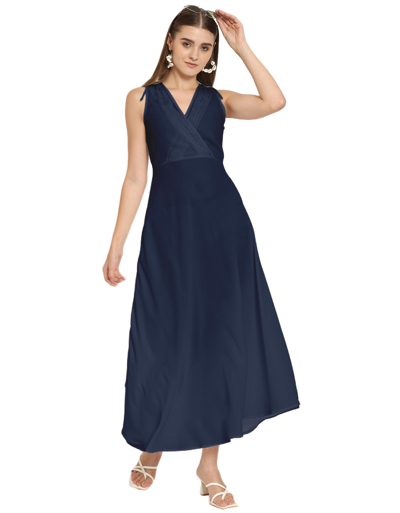 Wrap Style Maxi Dress