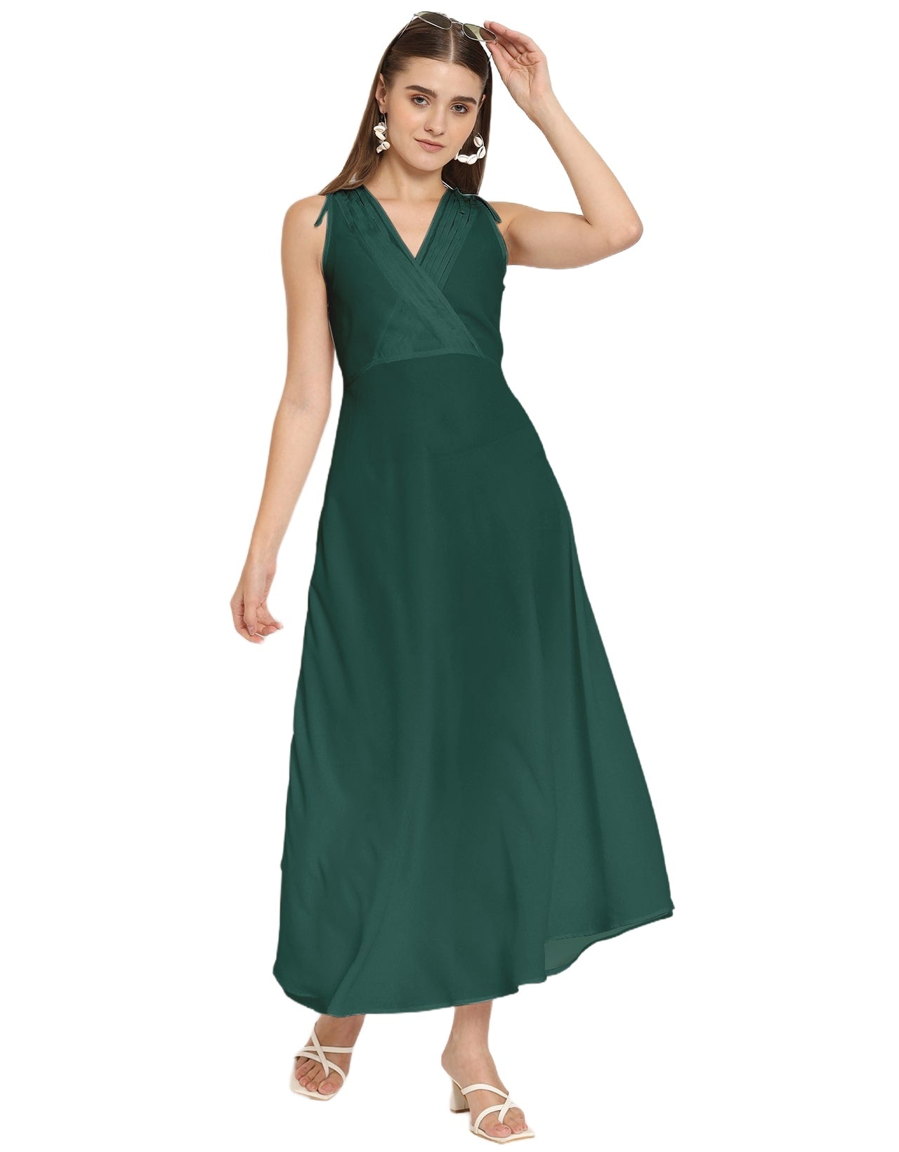 Wrap Style Maxi Dress