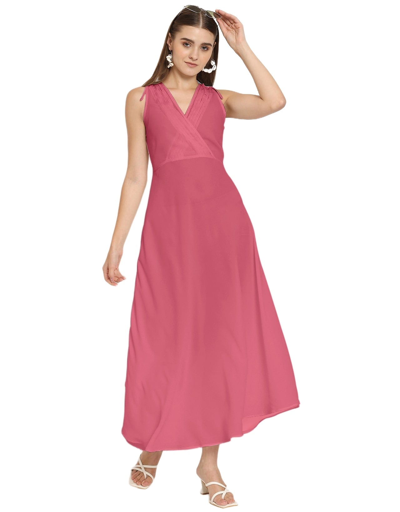 Wrap Style Maxi Dress