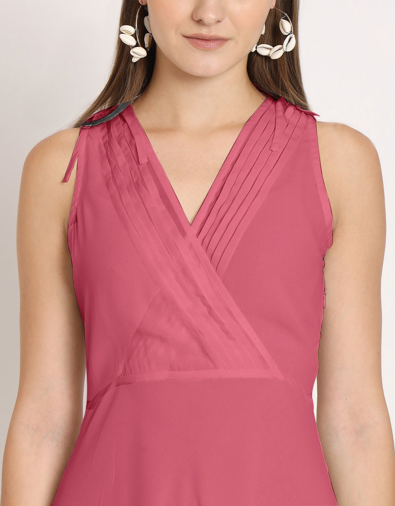 Wrap Style Maxi Dress