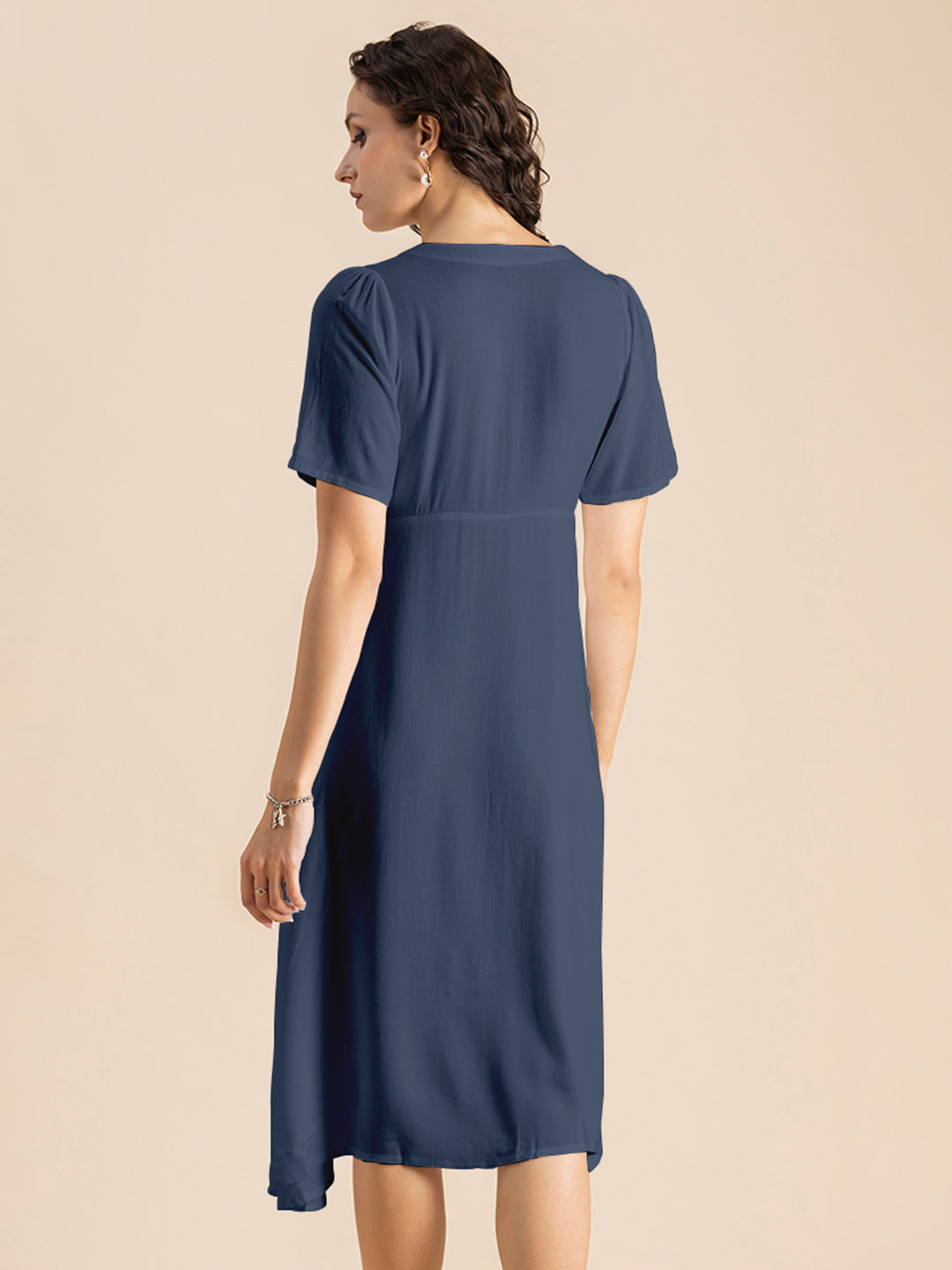 Front Slit Midi Dress