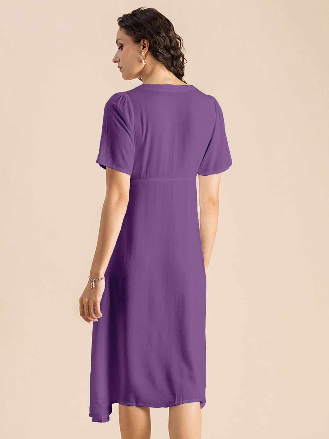 Front Slit Midi Dress
