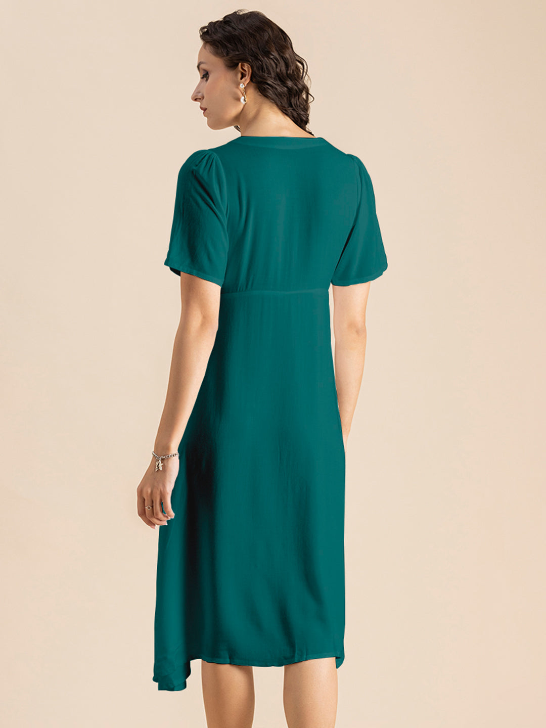 Front Slit Midi Dress
