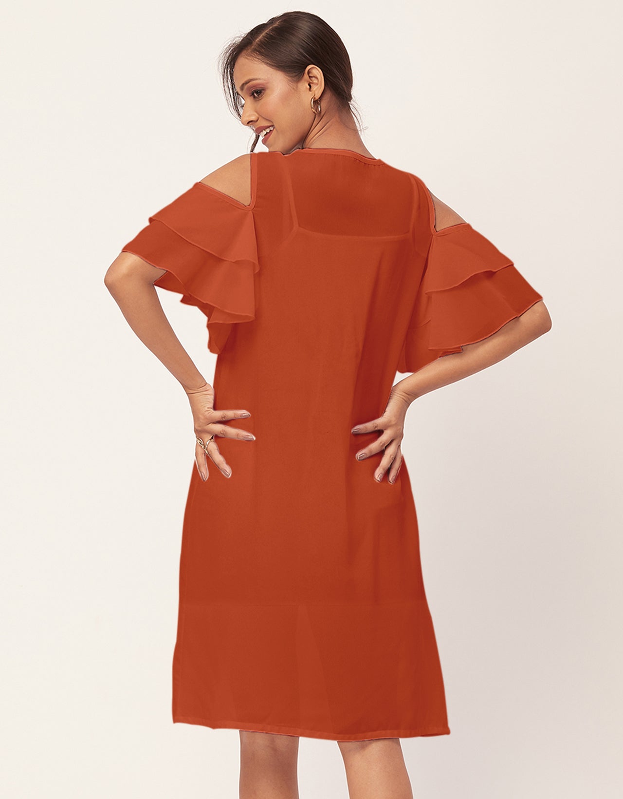 Cold Shoulder Shift Dress