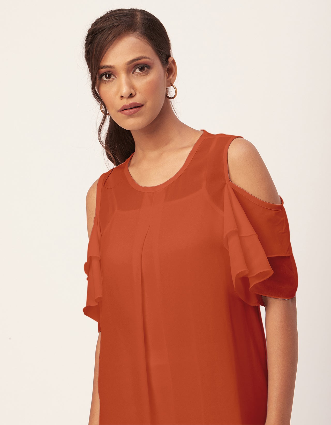 Cold Shoulder Shift Dress
